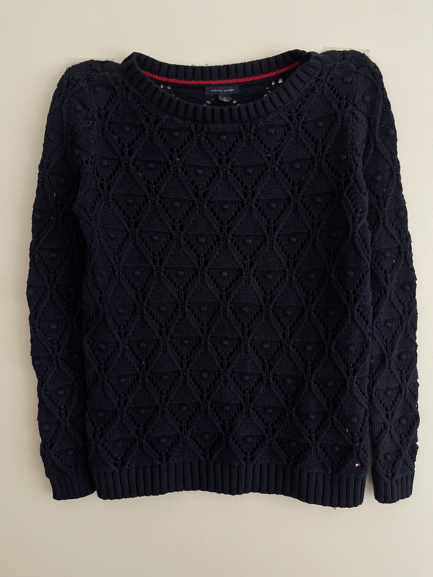 Pull en maille Tommy Hilfiger – Bleu marine